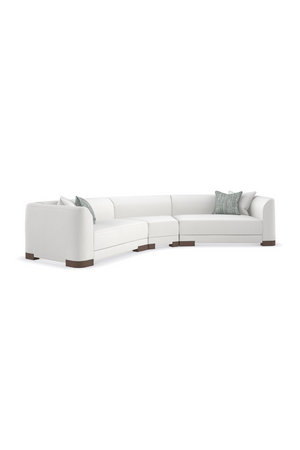  White Chenille Modular Chair | Oroa.com