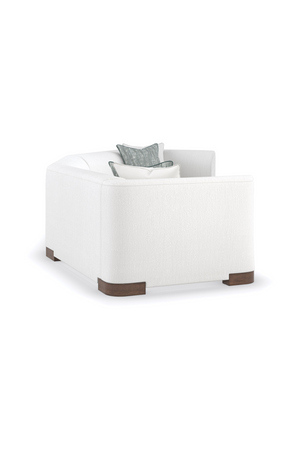   White Chenille Modular Chair | Oroa.com