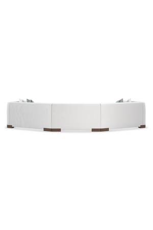   White Chenille Modular Chair | Oroa.com
