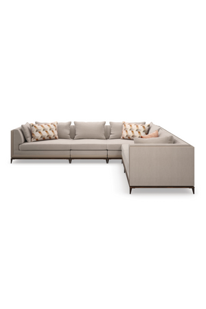   Taupe Modern Sectional Sofa | Oroa.com