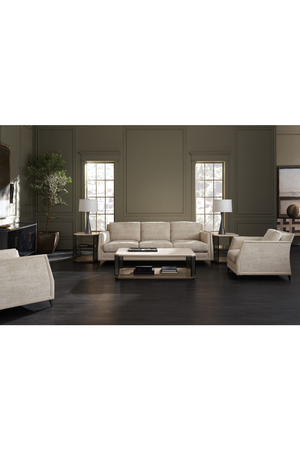  Beige Chenille Lounge Chair | Oroa.com
