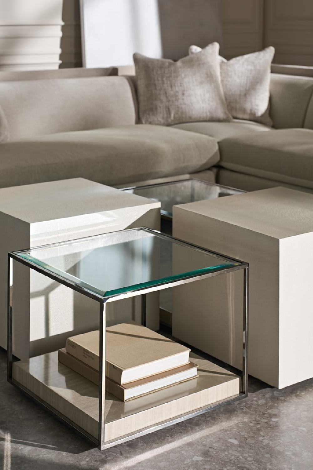   Light Gray Sectional Chair | Oroa.com