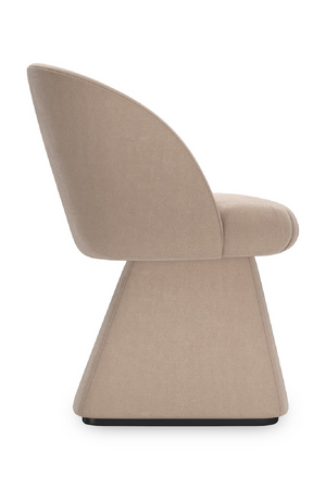   Taupe Velvet Swivel Chair | Oroa.com