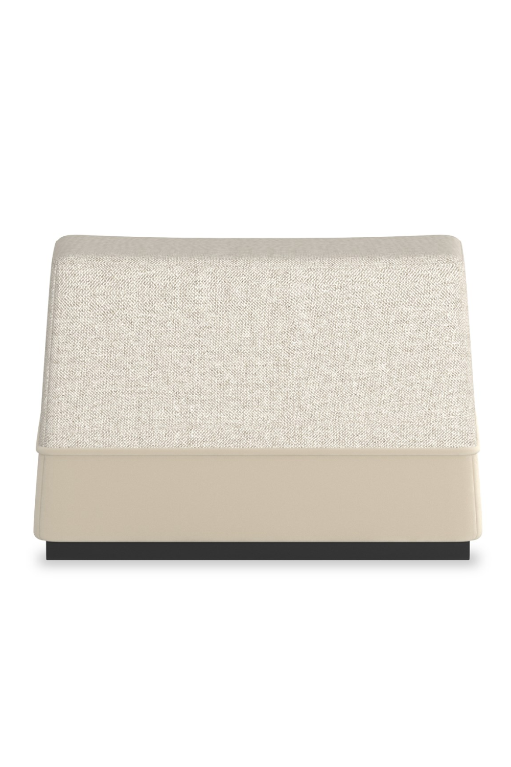   Gray Tweed Ottoman | Oroa.com