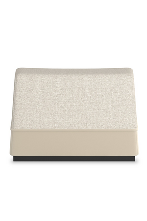   Gray Tweed Ottoman | Oroa.com