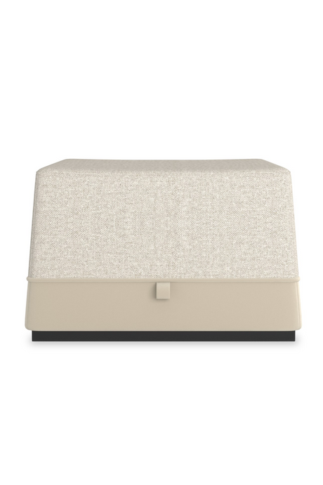   Gray Tweed Ottoman | Oroa.com