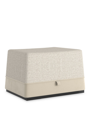   Gray Tweed Ottoman | Oroa.com