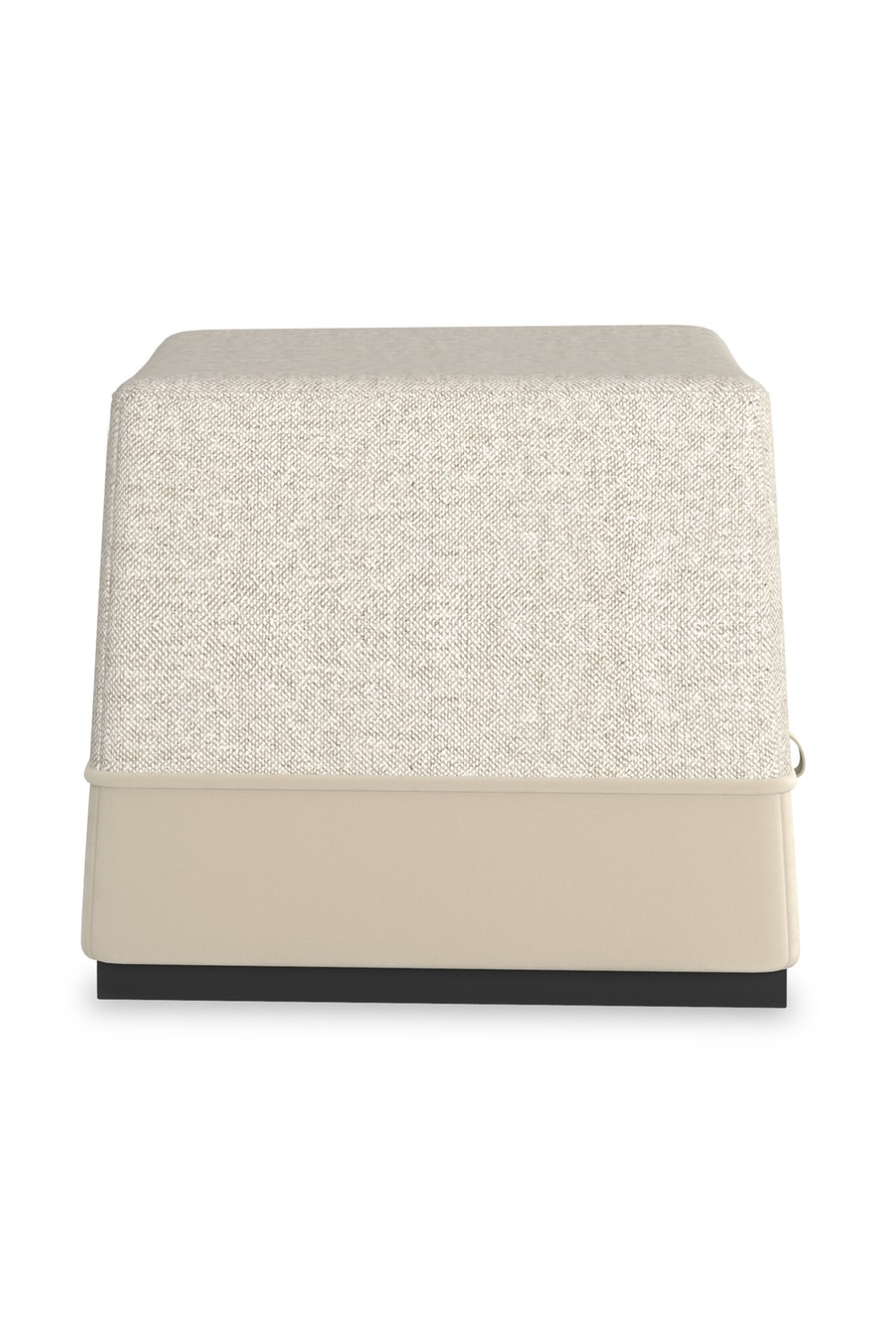   Gray Tweed Ottoman | Oroa.com