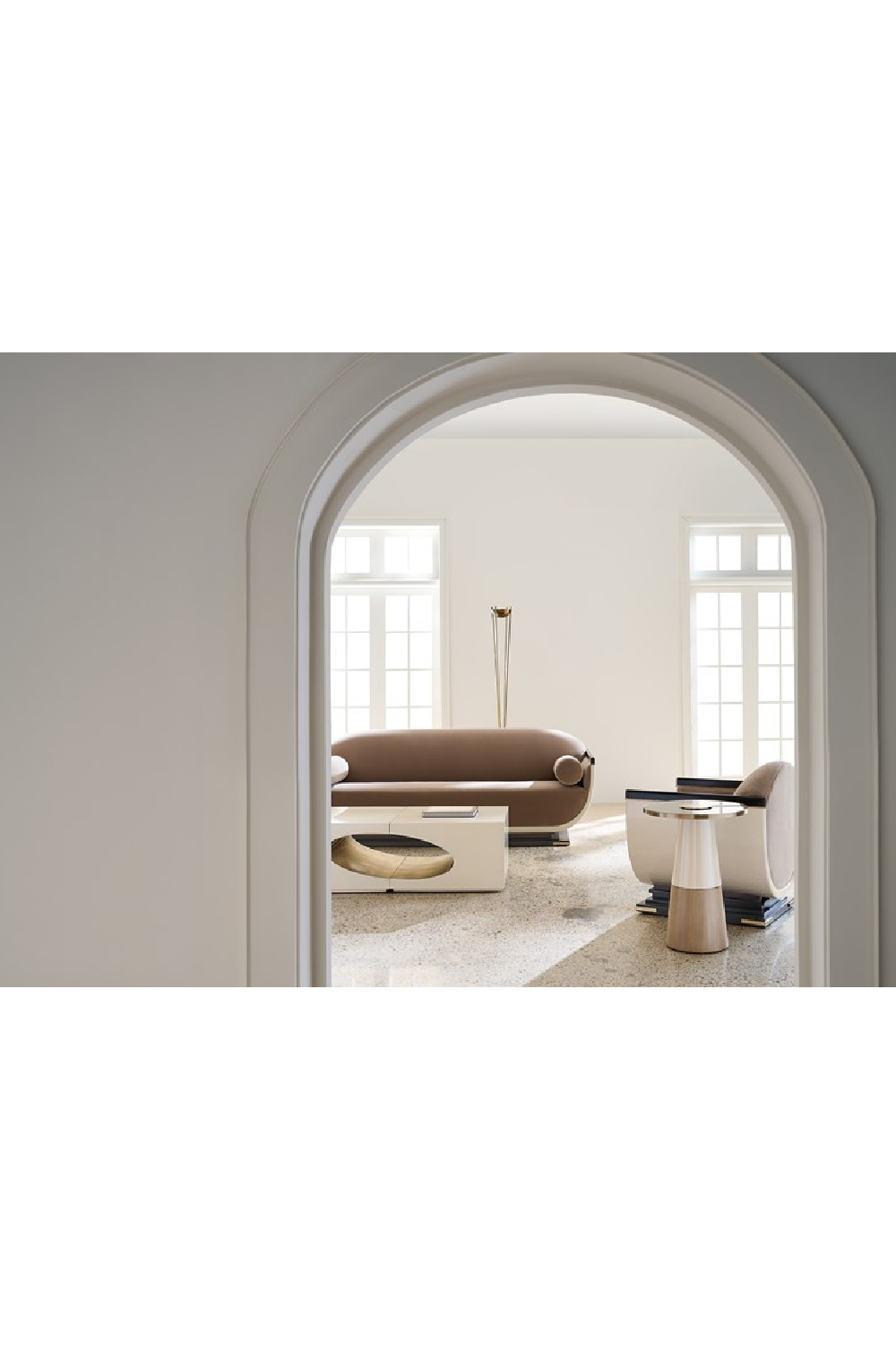   Scooped Frame Accent Chair | Oroa.com