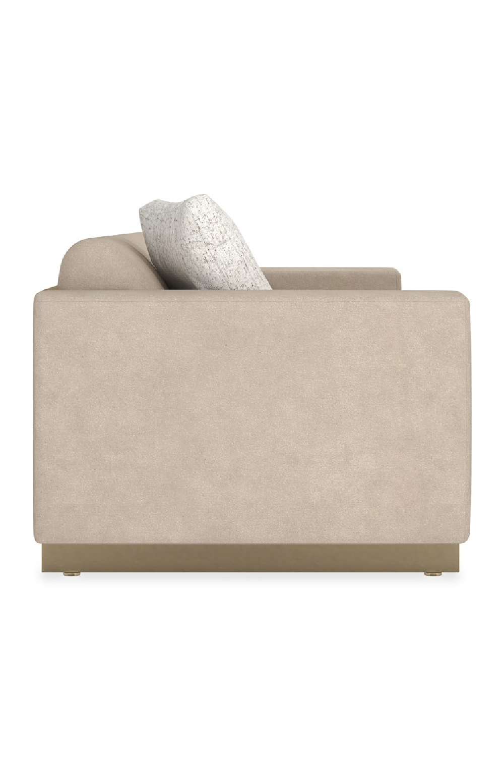   Cream Channel-Tufted Sofa | Oroa.com