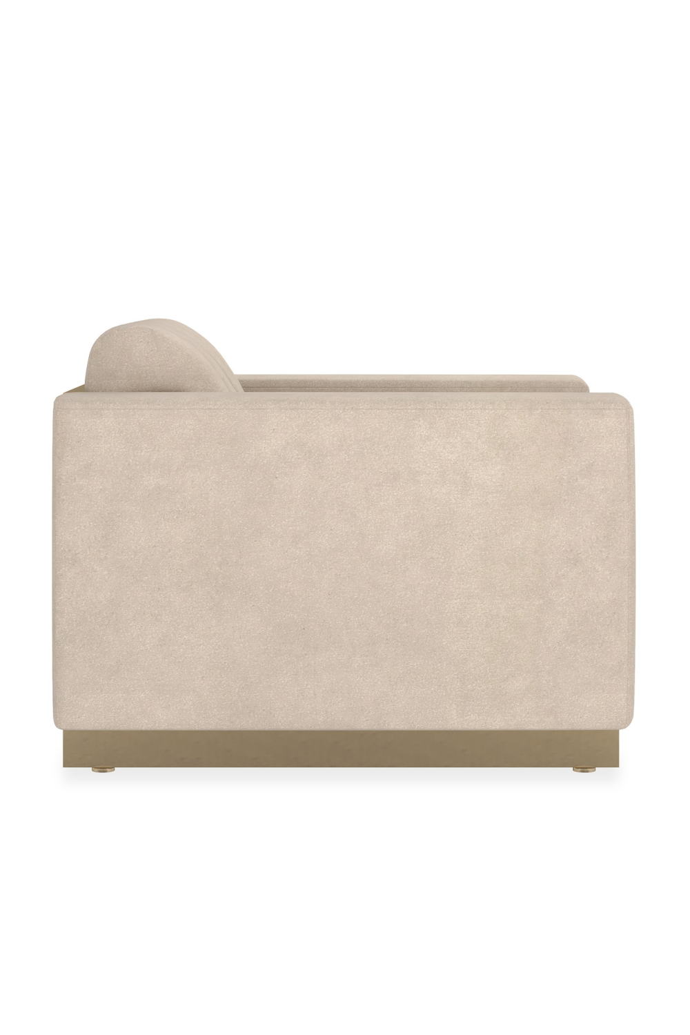   Cream Channeled Lounge Chair | Oroa.com