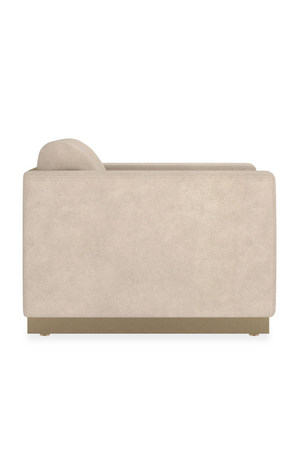   Cream Channeled Lounge Chair | Oroa.com