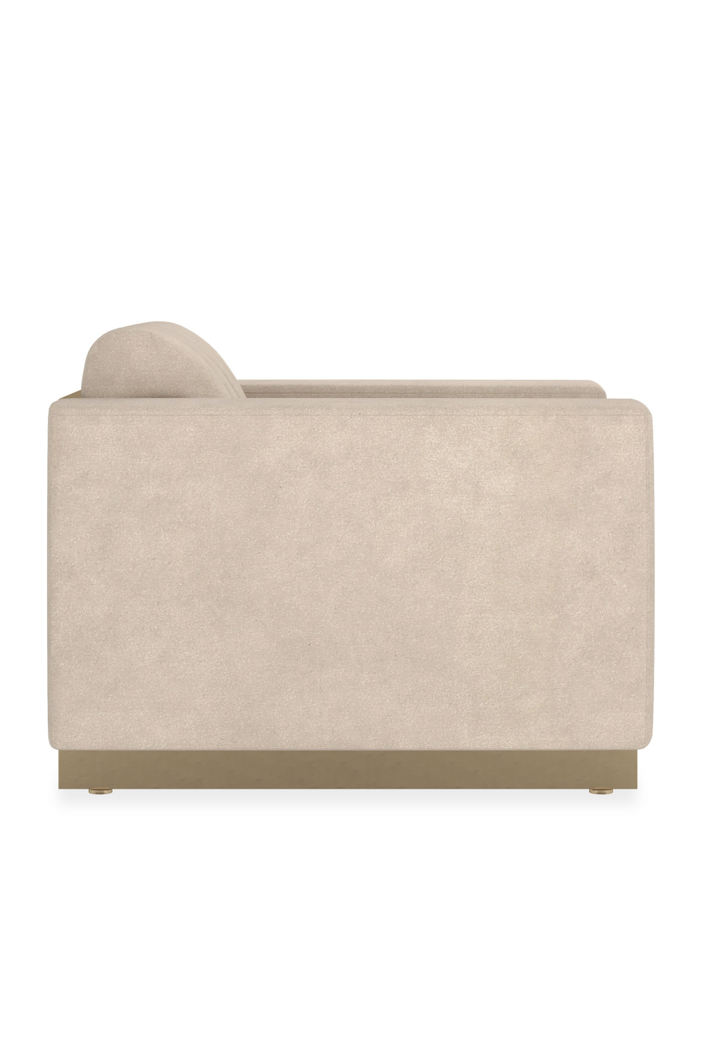   Cream Channeled Lounge Chair | Oroa.com
