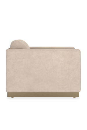   Cream Channeled Lounge Chair | Oroa.com