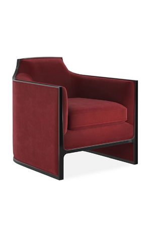   Velvet Angular Lounge Chair | Oroa.com