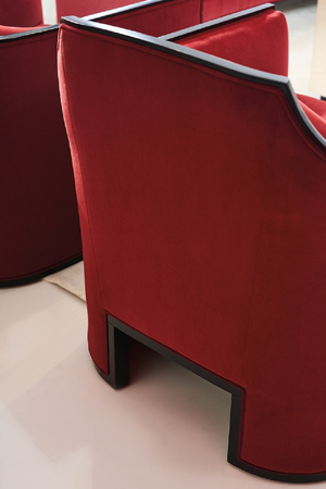  Velvet Angular Lounge Chair | Oroa.com