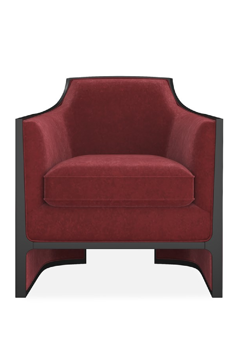   Velvet Angular Lounge Chair | Oroa.com