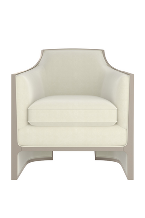   Velvet Upholstered Lounge Chair | Oroa.com