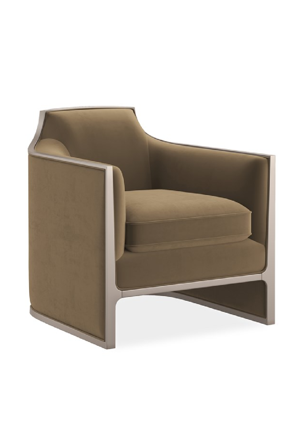   Velvet Angular Lounge Chair | Oroa.com