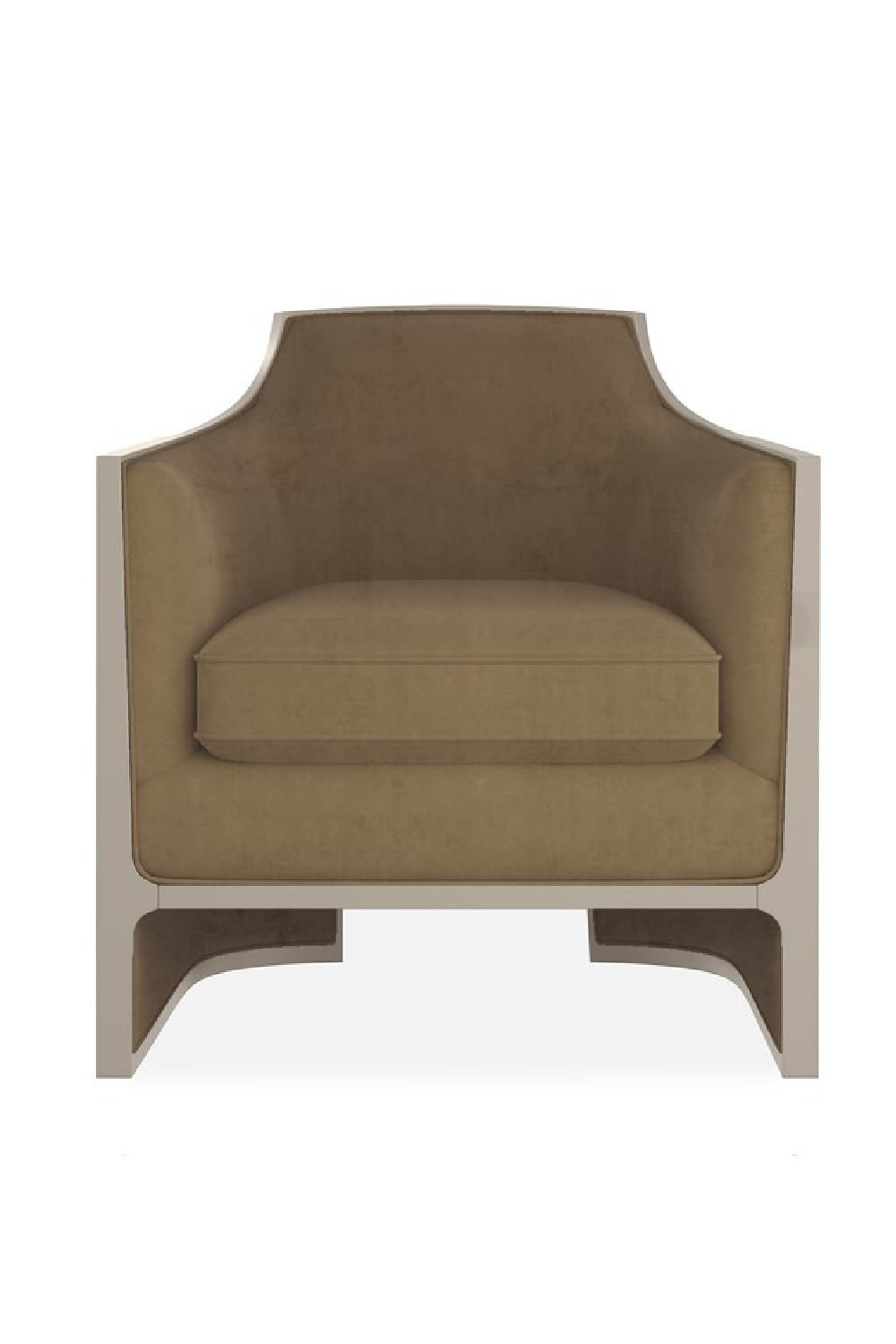   Velvet Angular Lounge Chair | Oroa.com