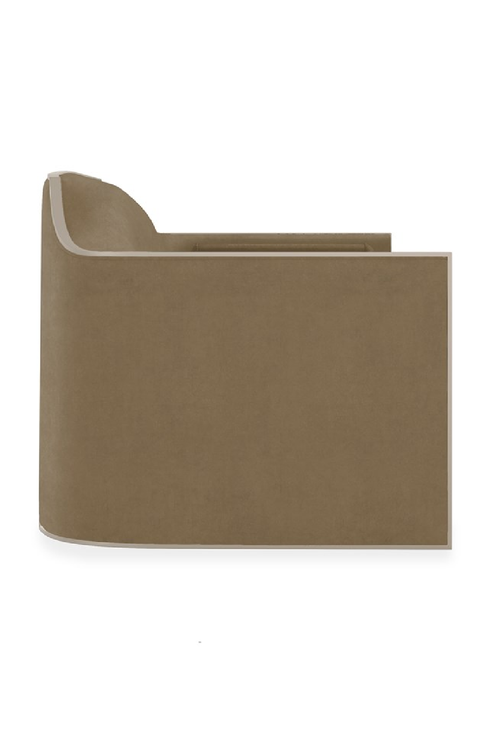   Velvet Angular Lounge Chair | Oroa.com
