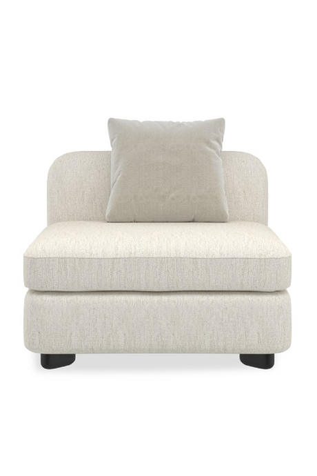   Ivory Linen Sectional Chair | Oroa.com