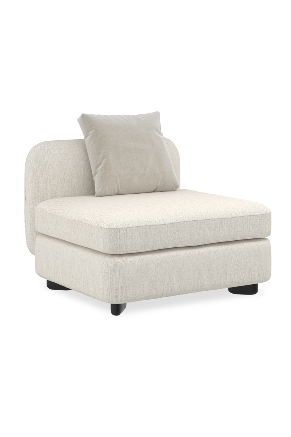   Ivory Linen Sectional Chair | Oroa.com