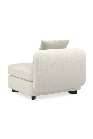   Ivory Linen Sectional Chair | Oroa.com