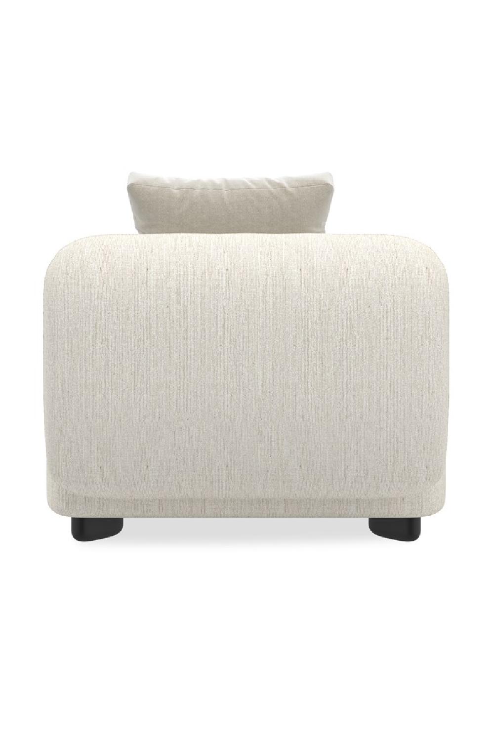   Ivory Linen Sectional Chair | Oroa.com
