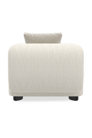   Ivory Linen Sectional Chair | Oroa.com