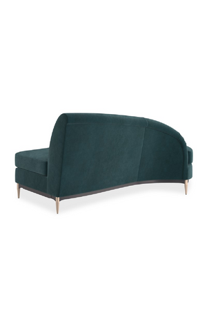   Green Velvet Sectional Sofa | Oroa.com