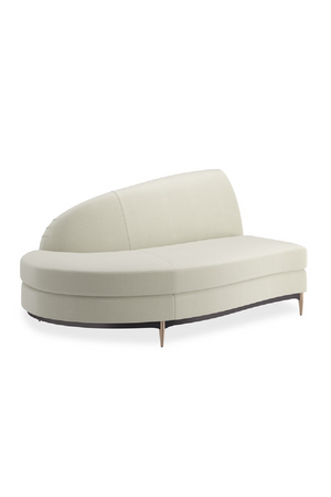   White Velvet Sectional Sofa | Oroa.com