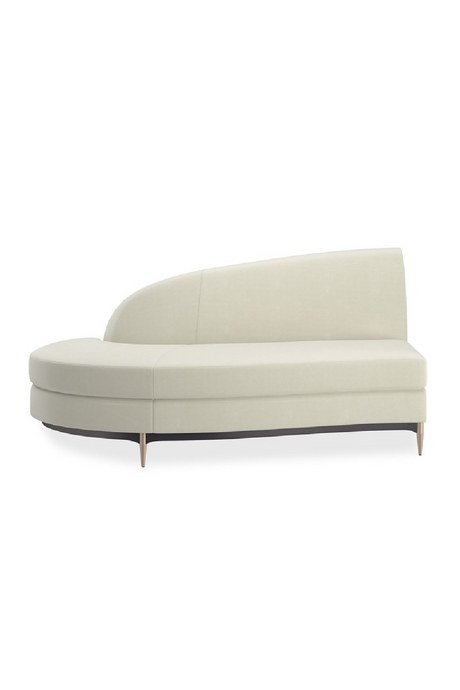   White Velvet Sectional Sofa | Oroa.com