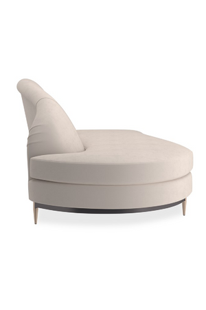   Beige Velvet Sectional Sofa | Oroa.com