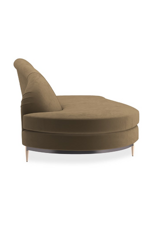   Brown Velvet Sectional Sofa | Oroa.com
