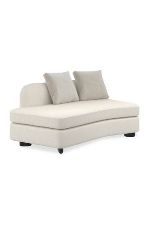   Ivory Linen Sectional Chair | Oroa.com