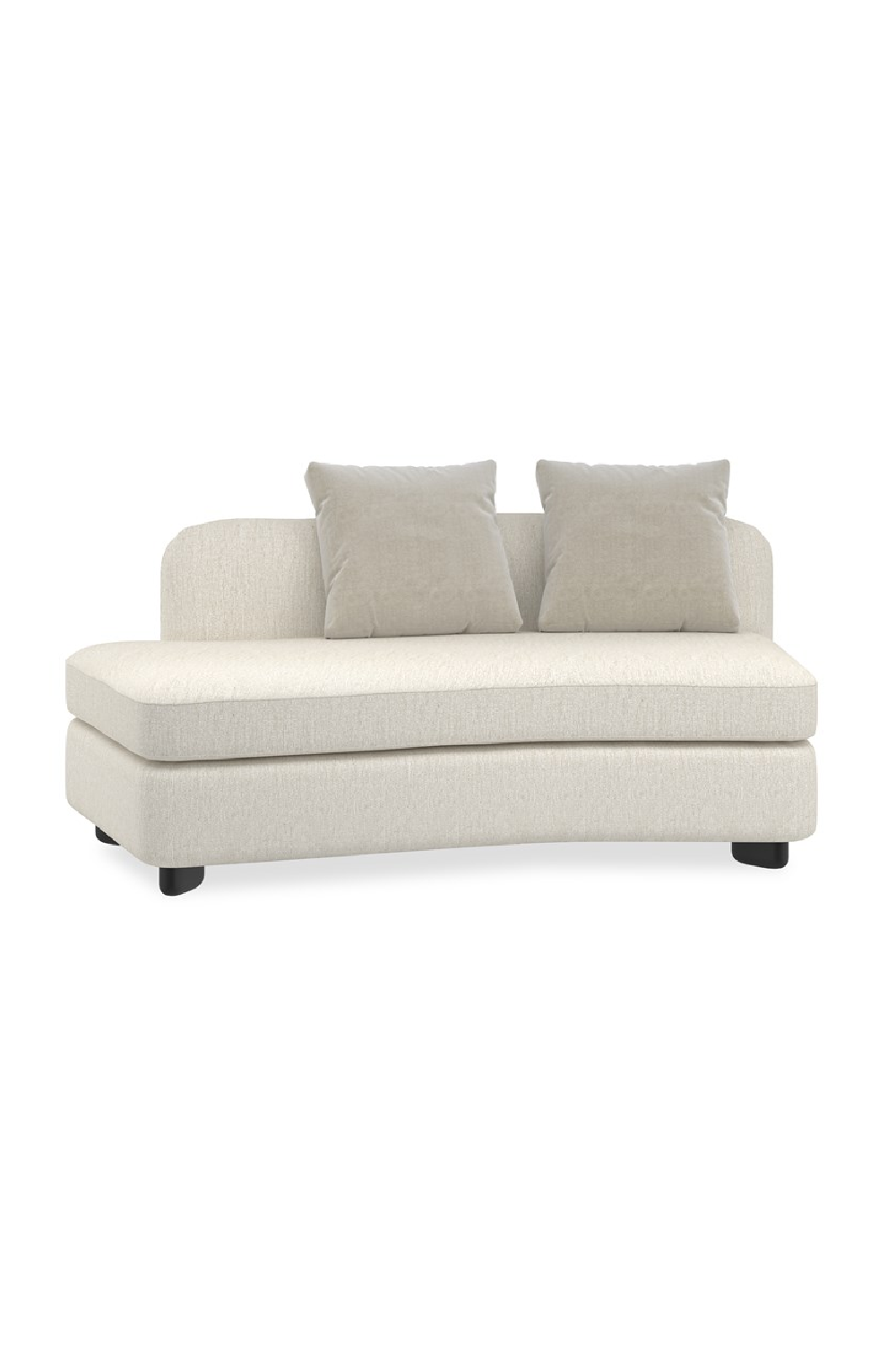   Ivory Linen Sectional Chair | Oroa.com