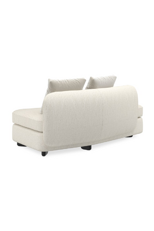   Ivory Linen Sectional Chair | Oroa.com
