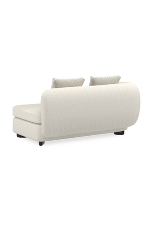   Ivory Linen Sectional Chair | Oroa.com