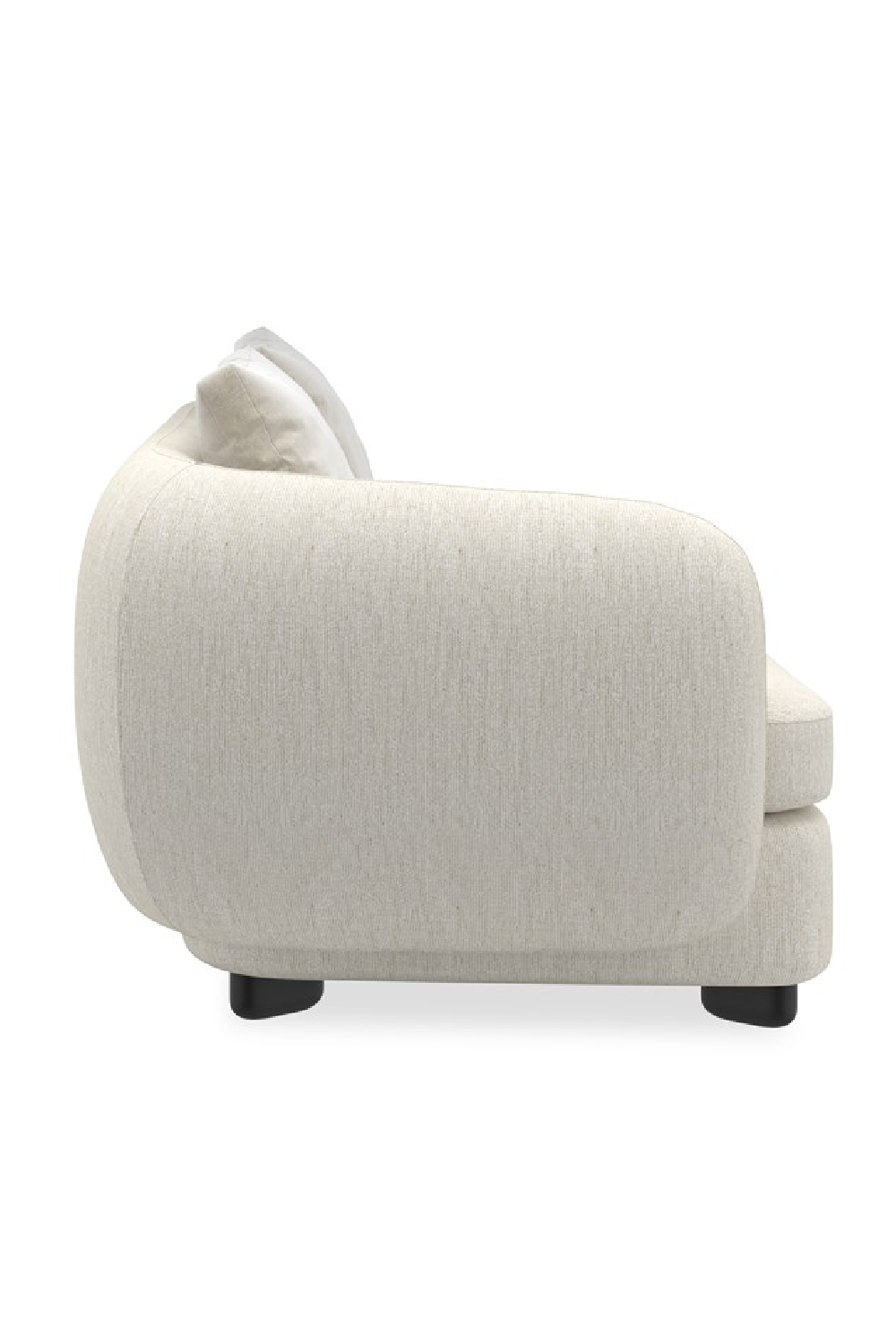   Ivory Linen Sectional Chair | Oroa.com