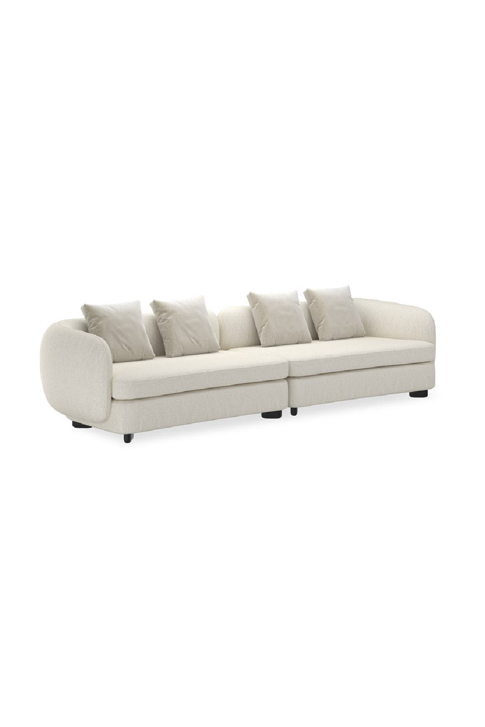   Ivory Linen Sectional Chair | Oroa.com