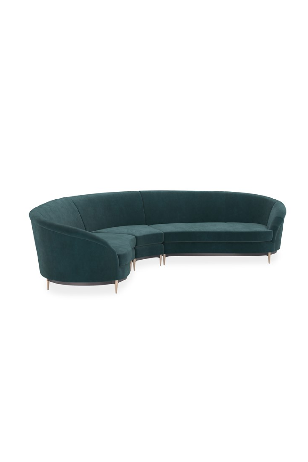   Green Velvet Sectional Sofa | Oroa.com