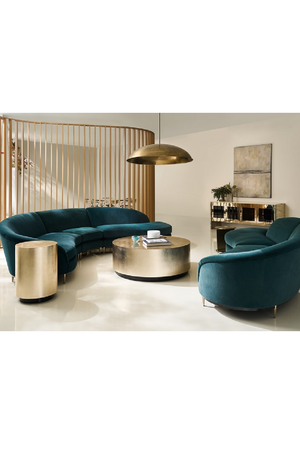   Green Velvet Sectional Sofa | Oroa.com