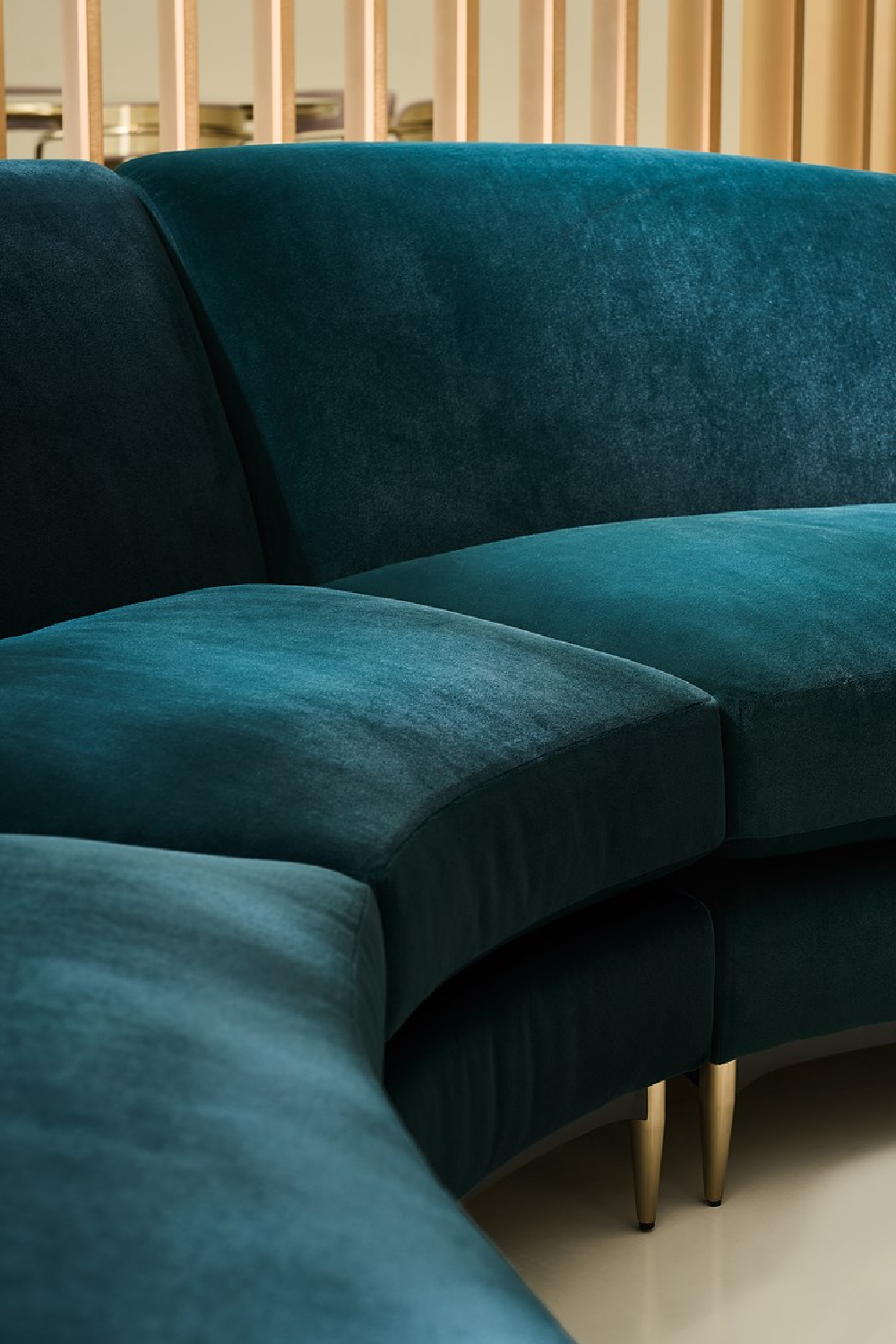   Green Velvet Sectional Sofa | Oroa.com