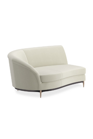   White Velvet Sectional Sofa | Oroa.com