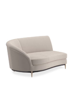   Beige Velvet Sectional Sofa | Oroa.com