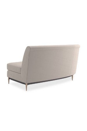   Beige Velvet Sectional Sofa | Oroa.com