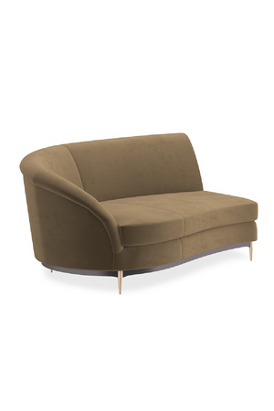   Brown Velvet Sectional Sofa | Oroa.com