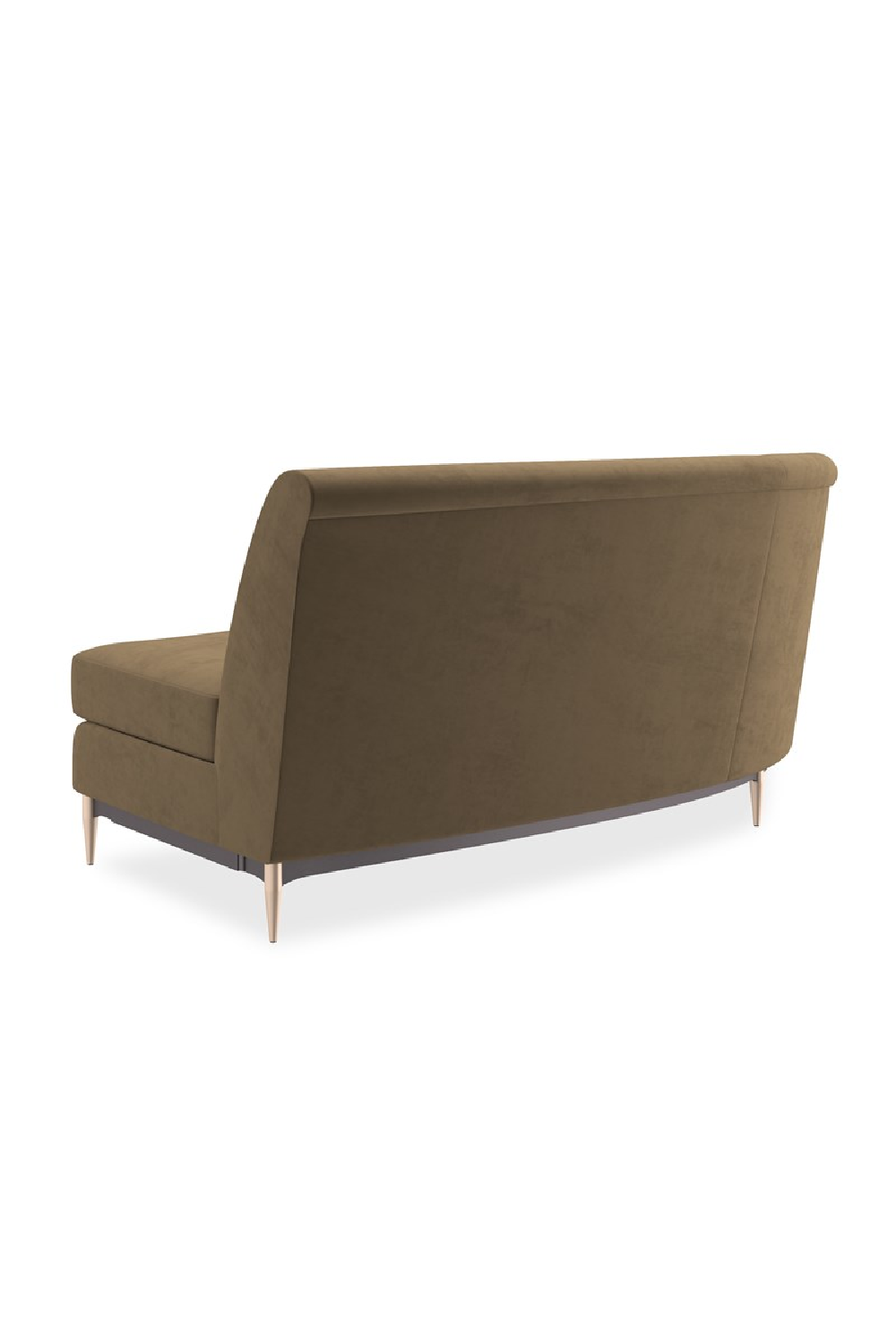   Brown Velvet Sectional Sofa | Oroa.com