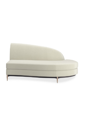   White Velvet Sectional Sofa | Oroa.com